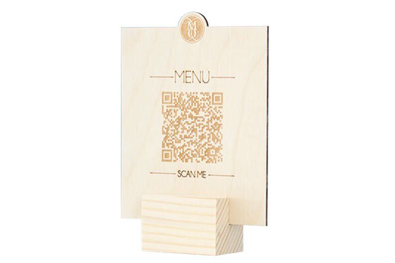 Qr code chevalet de table