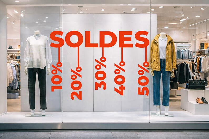 adhésifs vitrine soldes