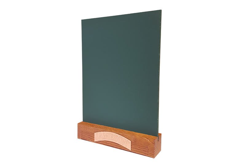 ardoise de table créative verte