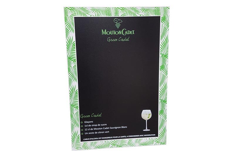 ardoise encadrée mouton cadet