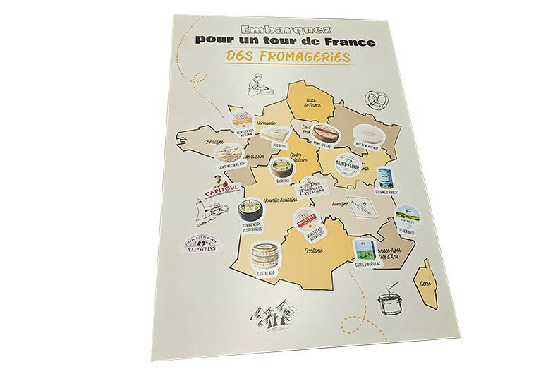 ardoise magnétique carte de France