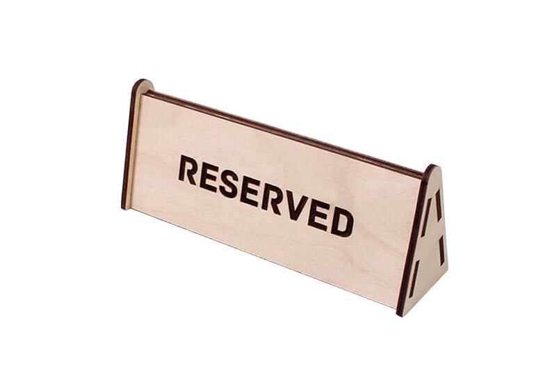 chevalet réservé en bois