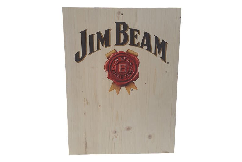 impression sur bois Jim Beam
