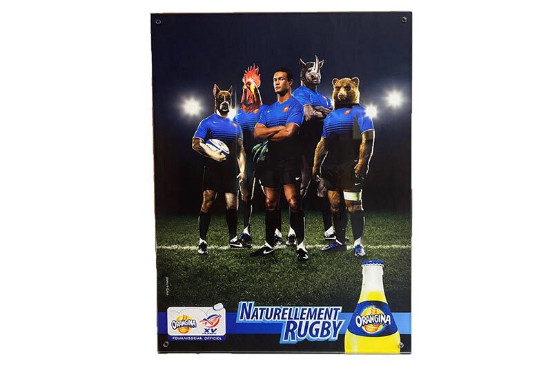 impression sur plexi Orangina