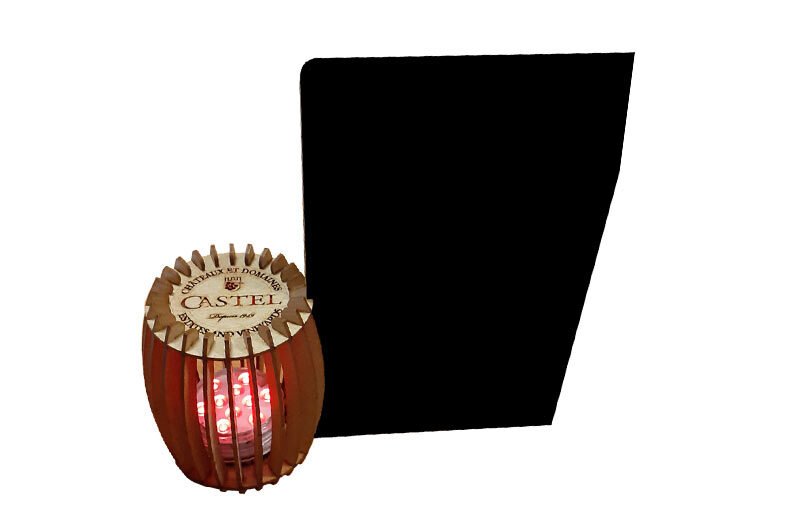 lampe avec ardoise castel