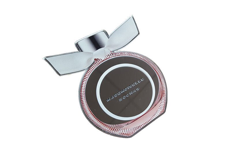 miroir découpé à la forme d'un parfum