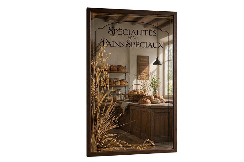 miroir encadré pains spéciaux