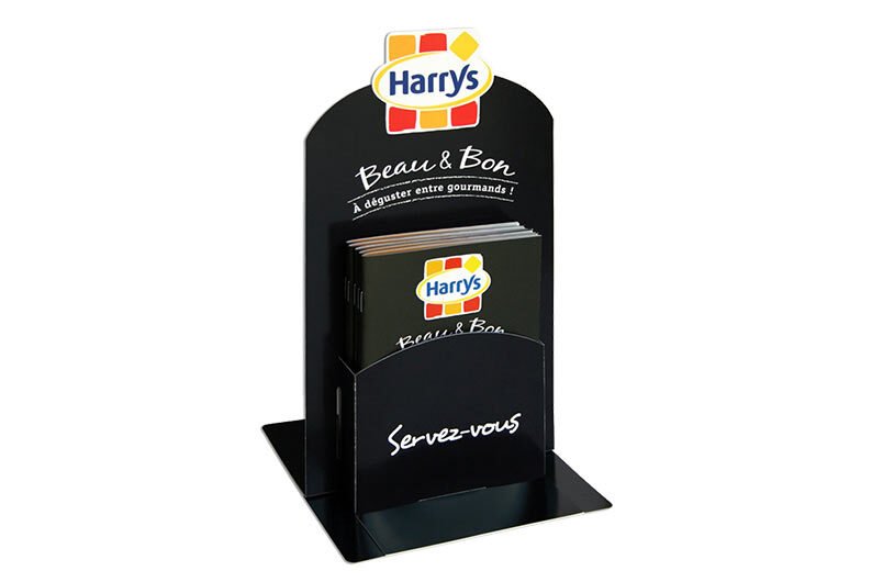 présentoir de comptoir pour brochures Harrys