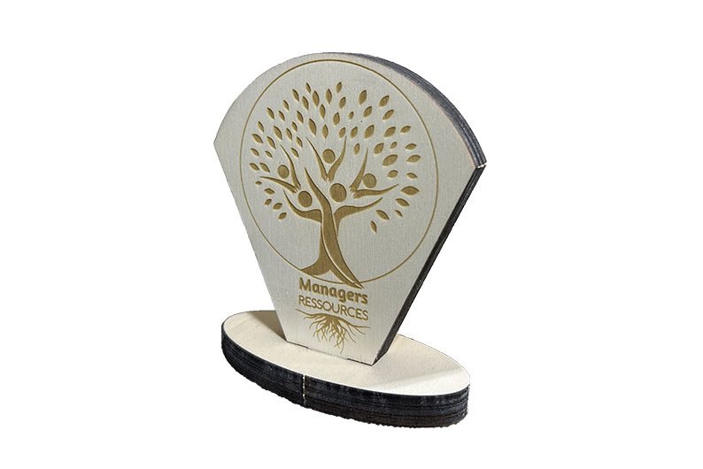 trophée gravé au laser