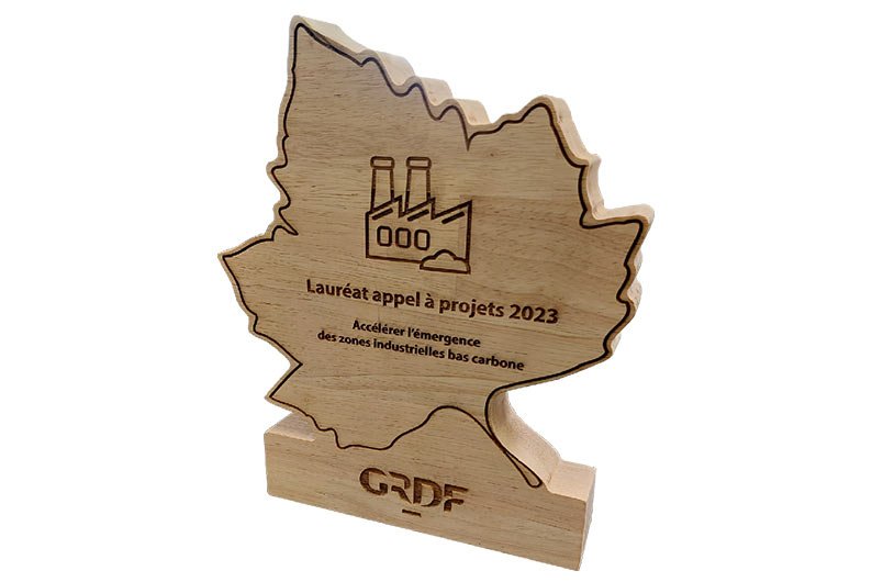 trophée bois grdf