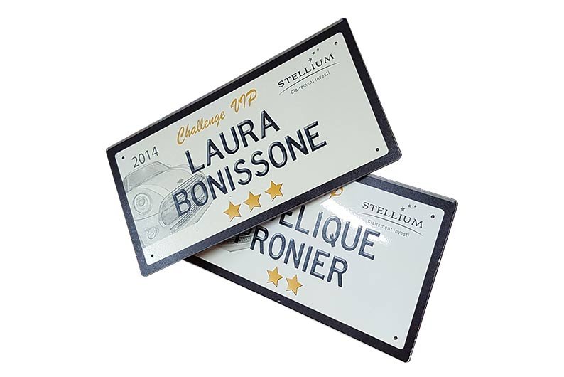 plaque alu panel challenge vip
