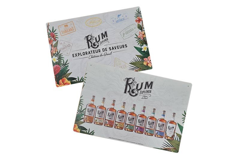 plaque tôle rum
