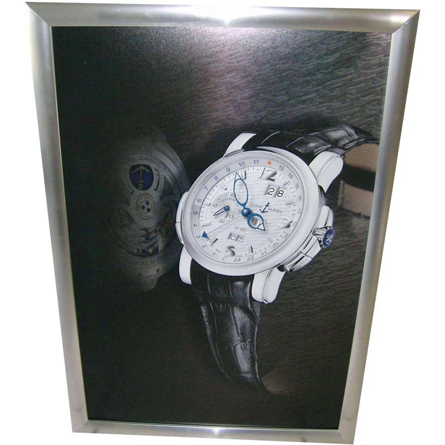 Autres supports : tableau en aluminium brossé