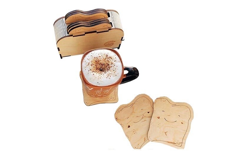 dessous de verre brioche